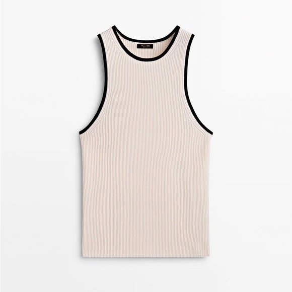 Massimo Dutti Tops - Massimo Dutti Ribbed Knit Top
